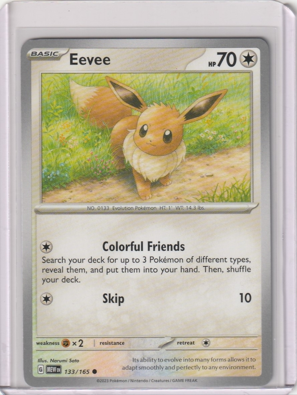 Eevee - SV: Scarlet & Violet 151 133/165 - Pokémon Trading Card